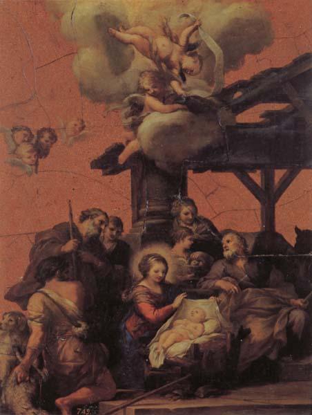 Pietro da Cortona The Nativity and the Adoration of the Shepherds oil painting image